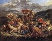 Eugene Delacroix, The Lion Hunt
